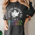 This Is My Spooky COMPUTER TEACHER Costume Don't Scare Me Women's Comfort Colors T-Shirt Pepper
