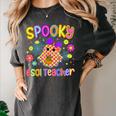 Spooky ESOL Teacher Halloween ESOL Teaching Coquette Women's Comfort Colors T-Shirt Pepper