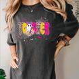 Spooky Halloween Teacher Para Counselor SPED Preppy Boo Kids Women's Comfort Colors T-Shirt Pepper