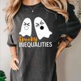 Spooky Inequalities Ghosts Halloween Math Teacher Women's Comfort Colors T-Shirt Pepper Spooky Inequalities Ghosts Halloween Math Teacher Women's Comfort Colors T-Shirt Pepper