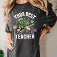 Star Wars Yoda Best Teacher Icons Women's Comfort Colors T-Shirt Pepper