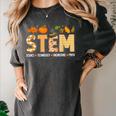 STEM Teacher Thanksgiving Grateful Educator Science Class Women's Comfort Colors T-Shirt Pepper