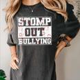 Stomp Out Bullying Back To School Education Teacher Women's Comfort Colors T-Shirt Pepper Stomp Out Bullying Back To School Education Teacher Women's Comfort Colors T-Shirt Pepper