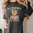 My Students Have A Pizza-My-Heart Valentines Day Teacher Women's Comfort Colors T-Shirt Pepper