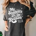 My Students Are The Reason Red For Ed Teacher Women's Comfort Colors T-Shirt Pepper