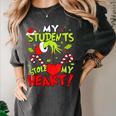 My Students Stole My Heart Teacher Holiday Merry Christmas Women's Comfort Colors T-Shirt Pepper My Students Stole My Heart Teacher Holiday Merry Christmas Women's Comfort Colors T-Shirt Pepper