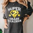 Super 2nd Grade Teacher Hero Women's Comfort Colors T-Shirt Pepper Super 2nd Grade Teacher Hero Women's Comfort Colors T-Shirt Pepper