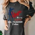 This Is My Super ESL Teacher Costume Lazy Halloween Women's Comfort Colors T-Shirt Pepper This Is My Super ESL Teacher Costume Lazy Halloween Women's Comfort Colors T-Shirt Pepper
