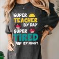 Super Hero Teacher Superheroes Women's Comfort Colors T-Shirt Pepper Super Hero Teacher Superheroes Women's Comfort Colors T-Shirt Pepper