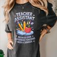 Superhero Sidekick Teaching Teach School Teacher Assistant Women's Comfort Colors T-Shirt Pepper