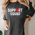Support Squad Cute Heart Supportive Teacher Team Member Women's Comfort Colors T-Shirt Pepper Support Squad Cute Heart Supportive Teacher Team Member Women's Comfort Colors T-Shirt Pepper