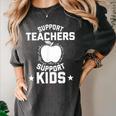 Support Teachers Support Kids Teacher Red For Ed 2019 Women's Comfort Colors T-Shirt Pepper Support Teachers Support Kids Teacher Red For Ed 2019 Women's Comfort Colors T-Shirt Pepper