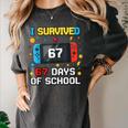 I Survived 67 Days Of School 67 Teacher Squad Matching Women's Comfort Colors T-Shirt Pepper