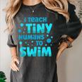Swimming Teacher I Teach Tiny Humans To Swim Swim Instructor Women's Comfort Colors T-Shirt Pepper