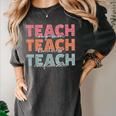 Teach Compassion Kindness Confidence For Teacher Women's Comfort Colors T-Shirt Pepper Teach Compassion Kindness Confidence For Teacher Women's Comfort Colors T-Shirt Pepper