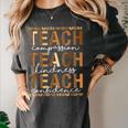 Teach Compassion Kindness Confidence History Teacher Women's Comfort Colors T-Shirt Pepper Teach Compassion Kindness Confidence History Teacher Women's Comfort Colors T-Shirt Pepper