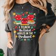 I Teach The Cutest Apples In The Orchard Cute Fall Teacher Women's Comfort Colors T-Shirt Pepper I Teach The Cutest Apples In The Orchard Cute Fall Teacher Women's Comfort Colors T-Shirt Pepper