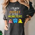 I Teach Cutest Little Monsters Halloween Teacher Men Women Women's Comfort Colors T-Shirt Pepper I Teach Cutest Little Monsters Halloween Teacher Men Women Women's Comfort Colors T-Shirt Pepper
