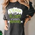 I Teach The Cutest Little Monsters Halloween Teacher Spooky Women's Comfort Colors T-Shirt Pepper I Teach The Cutest Little Monsters Halloween Teacher Spooky Women's Comfort Colors T-Shirt Pepper