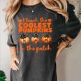 I Teach The Cutest Pumpkins Halloween Teacher Cat Lover Women's Comfort Colors T-Shirt Pepper
