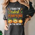 I Teach The Cutest Pumpkins Halloween Teacher Women's Comfort Colors T-Shirt Pepper I Teach The Cutest Pumpkins Halloween Teacher Women's Comfort Colors T-Shirt Pepper