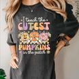 I Teach The Cutest Pumpkins In The Patch Teacher Retro Women's Comfort Colors T-Shirt Pepper I Teach The Cutest Pumpkins In The Patch Teacher Retro Women's Comfort Colors T-Shirt Pepper