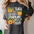 I Teach The Cutest Pumpkins In The Patch Teacher Women's Comfort Colors T-Shirt Pepper I Teach The Cutest Pumpkins In The Patch Teacher Women's Comfort Colors T-Shirt Pepper