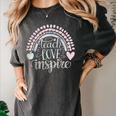 Teach Love Inspire Teacher Women's Comfort Colors T-Shirt Pepper Teach Love Inspire Teacher Women's Comfort Colors T-Shirt Pepper