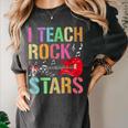 I Teach Rockstars Band Vibes Teacher Rocks My Music Teaching Women's Comfort Colors T-Shirt Pepper I Teach Rockstars Band Vibes Teacher Rocks My Music Teaching Women's Comfort Colors T-Shirt Pepper