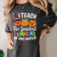 I Teach The Smartest Pumpkins The Patch Teacher Fall Season For Men Women Kids Women's Comfort Colors T-Shirt Pepper