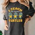 I Teach The Smartest Turtles Thanksgiving Proud Teacher Job Women's Comfort Colors T-Shirt Pepper I Teach The Smartest Turtles Thanksgiving Proud Teacher Job Women's Comfort Colors T-Shirt Pepper