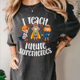 I Teach Superheroes Cute Back To School Teacher Women's Comfort Colors T-Shirt Pepper I Teach Superheroes Cute Back To School Teacher Women's Comfort Colors T-Shirt Pepper