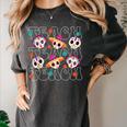 Teach Teacher Dia De Los Muertos Day Of The Dead Sugar Skull Women's Comfort Colors T-Shirt Pepper Teach Teacher Dia De Los Muertos Day Of The Dead Sugar Skull Women's Comfort Colors T-Shirt Pepper