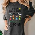 I Teach Tiny Humans About Jesus Sunday School Teacher Women's Comfort Colors T-Shirt Pepper