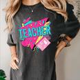 Teacher 90s Retro Colorful Teacher Of The 90s Back To School Women's Comfort Colors T-Shirt Pepper Teacher 90s Retro Colorful Teacher Of The 90s Back To School Women's Comfort Colors T-Shirt Pepper