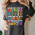 Teacher We Are Like a Box Of Crayons For Men Women Kids Women's Comfort Colors T-Shirt Pepper Teacher We Are Like a Box Of Crayons For Men Women Kids Women's Comfort Colors T-Shirt Pepper