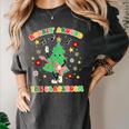 Teacher Christmas Shirts Pajama Matching Rockin' Around The Classroom -Adult Short Sleeve Small Modern Festive Christmas Teacher Xmas Vibes T-Shirt Women's Comfort Colors T-Shirt Pepper