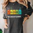 Teacher The Coolest Element Chemistry Periodic Table Science Women's Comfort Colors T-Shirt Pepper Teacher The Coolest Element Chemistry Periodic Table Science Women's Comfort Colors T-Shirt Pepper