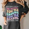 Teacher Dear Students Behind Me 1st Day Of School On Back Women's Comfort Colors T-Shirt Pepper Teacher Dear Students Behind Me 1st Day Of School On Back Women's Comfort Colors T-Shirt Pepper