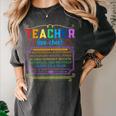 Teacher Definition Teaching School Teacher Women's Comfort Colors T-Shirt Pepper Teacher Definition Teaching School Teacher Women's Comfort Colors T-Shirt Pepper