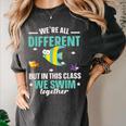 Teacher We All Different But In This Class We Swim Together Women's Comfort Colors T-Shirt Pepper Teacher We All Different But In This Class We Swim Together Women's Comfort Colors T-Shirt Pepper