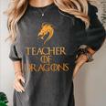 Teacher Of Dragons For Teachers Top Tee T-Shirt Women's Comfort Colors T-Shirt Pepper Teacher Of Dragons For Teachers Top Tee T-Shirt Women's Comfort Colors T-Shirt Pepper