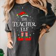The Teacher Elf Christmas Family Matching Group Xmas Women's Comfort Colors T-Shirt Pepper The Teacher Elf Christmas Family Matching Group Xmas Women's Comfort Colors T-Shirt Pepper