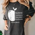 Teacher Empower Student Teacher Protest Supporter Red For Ed Women's Comfort Colors T-Shirt Pepper Teacher Empower Student Teacher Protest Supporter Red For Ed Women's Comfort Colors T-Shirt Pepper