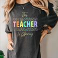 This Teacher Is Glowing Hello Summer End Of School Women's Comfort Colors T-Shirt Pepper