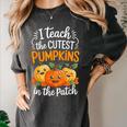 Teacher Halloween Pre-K Teacher Kindergarten Cutest Pumpkins Women's Comfort Colors T-Shirt Pepper Teacher Halloween Pre-K Teacher Kindergarten Cutest Pumpkins Women's Comfort Colors T-Shirt Pepper