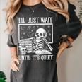 Teacher Halloween Shirt I'Ll Just Wait Until It's Quiet Women's Comfort Colors T-Shirt Pepper Teacher Halloween Shirt I'Ll Just Wait Until It's Quiet Women's Comfort Colors T-Shirt Pepper