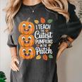 Teacher Halloween Tshirts I Teach The Cutest Pumpkins Women's Comfort Colors T-Shirt Pepper