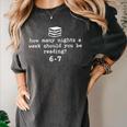 Teacher Haunted By 6-7 Halloween 6 7 Reading Book 67 Women's Comfort Colors T-Shirt Pepper