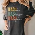 Teacher Kindness Compassion Confidence Teaching Women's Comfort Colors T-Shirt Pepper